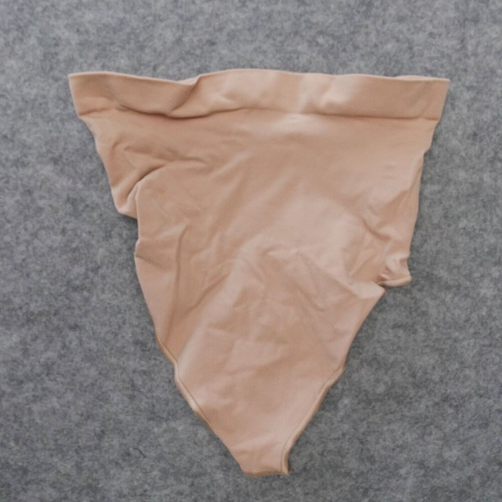 Skims Seamless Sculpt Mid Waist Thong Mica Brown Compression Size Large
